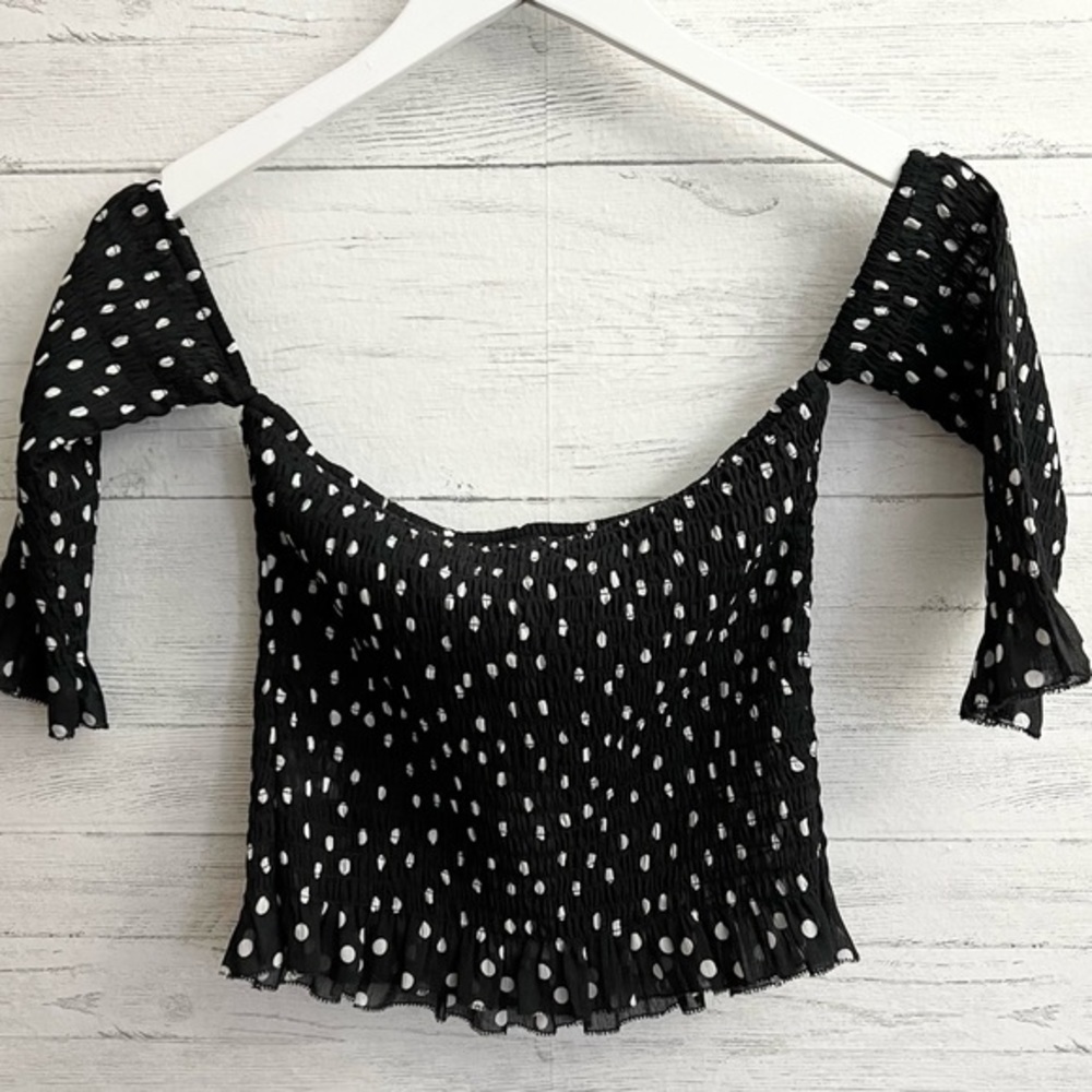 L’agence Aero Off the Shoulder Smocked Top - Picture 9 of 11